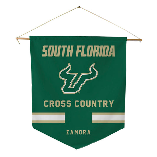 USF - NCAA Men's Cross Country : Nicholas Zamora - Pennant - 18" x 21"-0