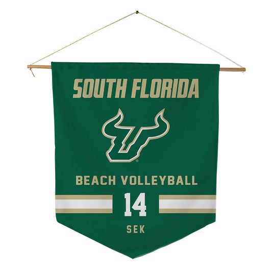USF - NCAA Beach Volleyball : Josephine Sek - Pennant - 18" x 21"-0