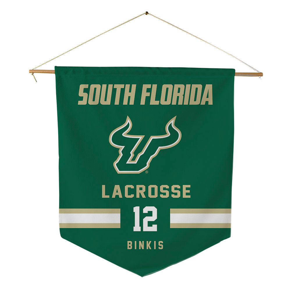USF - NCAA Women's Lacrosse : Jena Binkis - Pennant - 18" x 21"-0