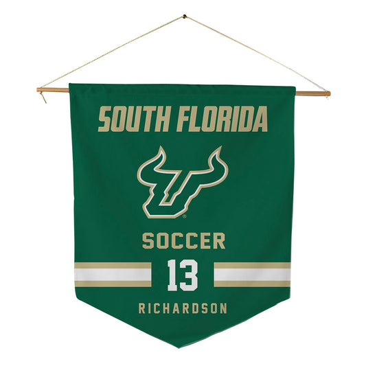 USF - NCAA Men's Soccer : Tyler Richardson - Pennant - 18" x 21"-0