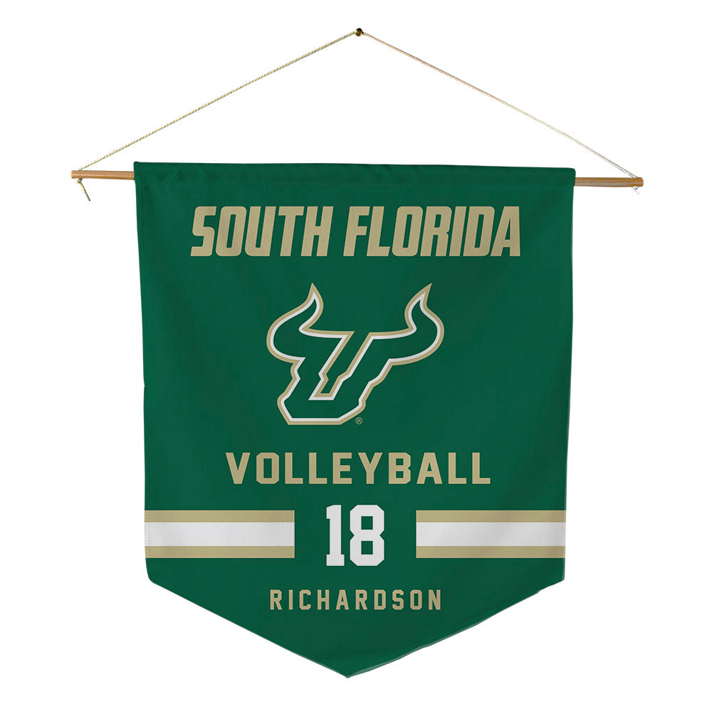 USF - NCAA Women's Volleyball : Raegan Richardson - Pennant - 18" x 21"-0