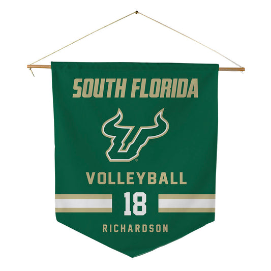 USF - NCAA Women's Volleyball : Raegan Richardson - Pennant - 18" x 21"-0