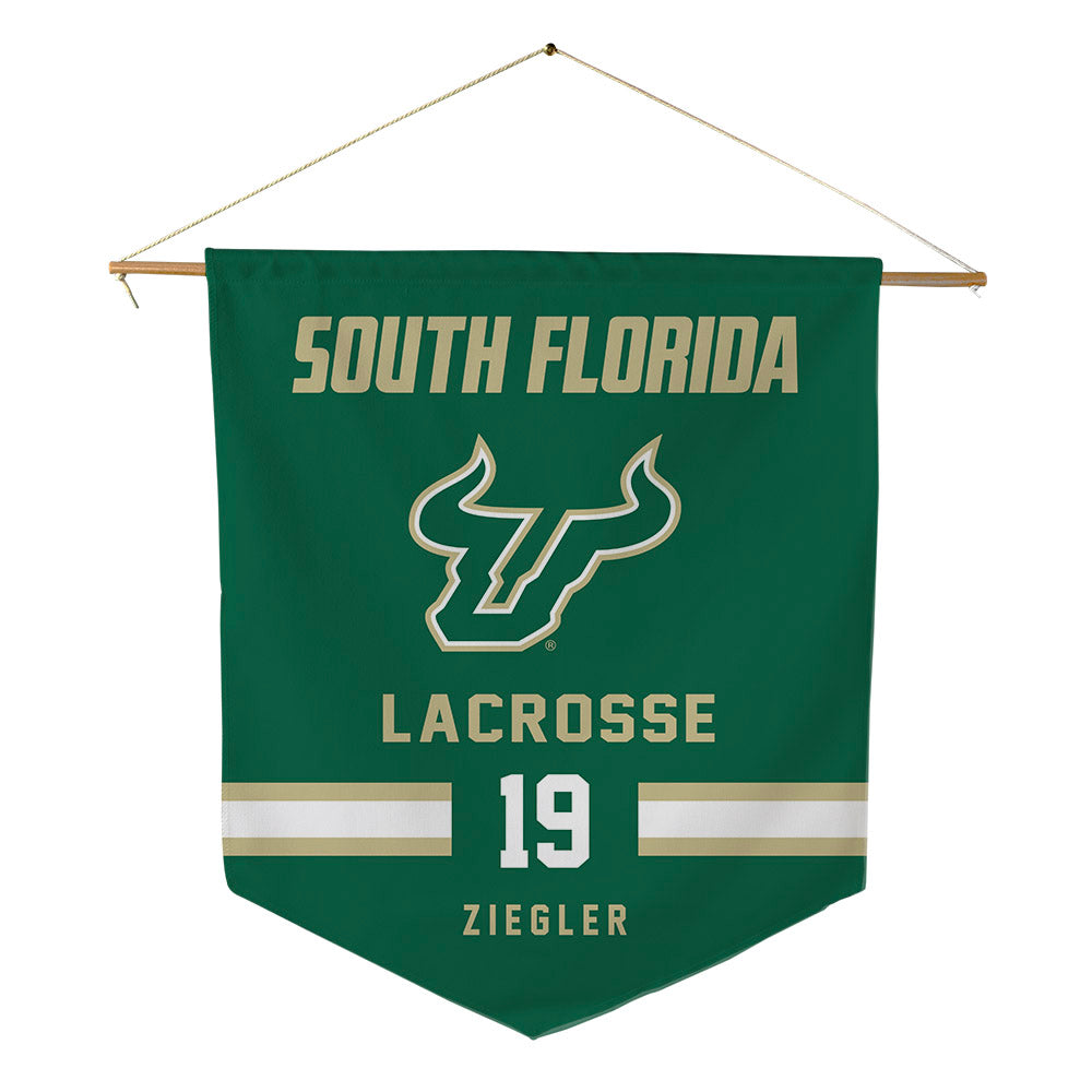 USF - NCAA Women's Lacrosse : Kennedy Ziegler - Pennant - 18" x 21"-0