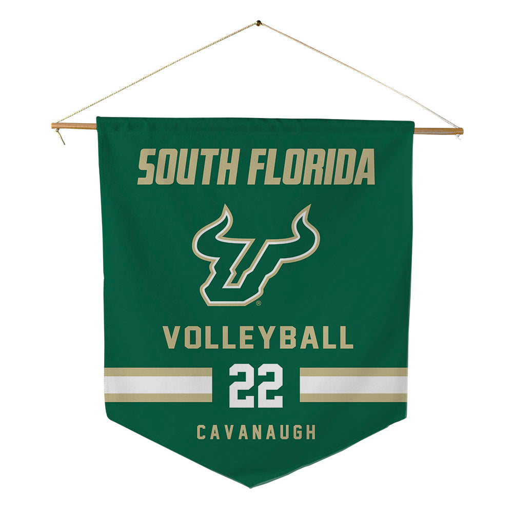 USF - NCAA Women's Volleyball : Ally Cavanaugh - Pennant - 18" x 21"-0