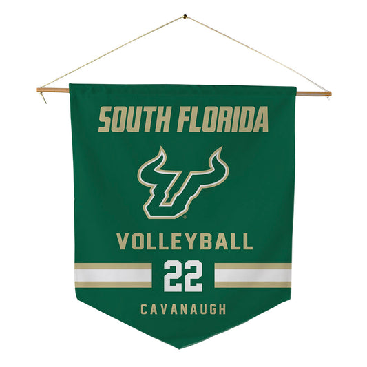 USF - NCAA Women's Volleyball : Ally Cavanaugh - Pennant - 18" x 21"-0