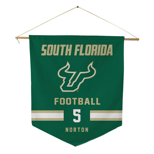 USF - NCAA Football : Cartevious Norton - Pennant - 18" x 21"-0