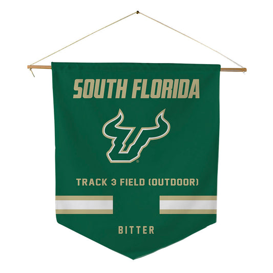 USF - NCAA Men's Track & Field : Noah Bitter - Pennant - 18" x 21"-0