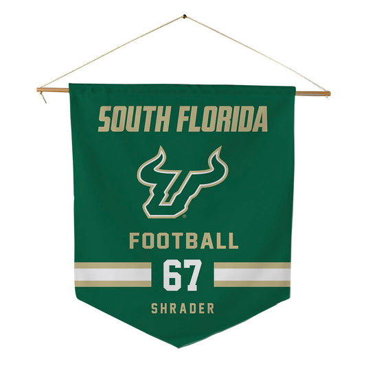 USF - NCAA Football : Thomas Shrader - Pennant - 18" x 21"-0