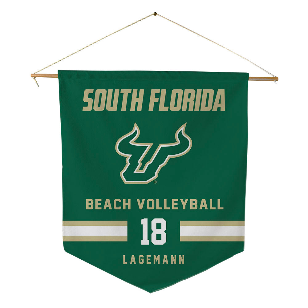 USF - NCAA Beach Volleyball : Abigail Lagemann - Pennant - 18" x 21"-0