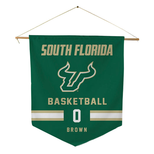 USF - NCAA Men's Basketball : Xavier Brown - Pennant - 18" x 21"-0