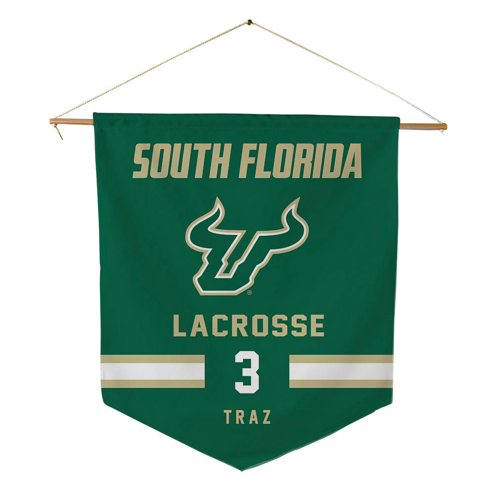 USF - NCAA Women's Lacrosse : Elle Traz - Pennant - 18" x 21"-0