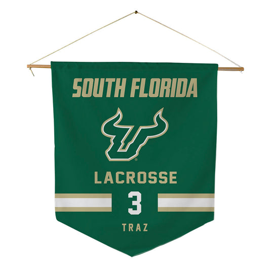 USF - NCAA Women's Lacrosse : Elle Traz - Pennant - 18" x 21"-0