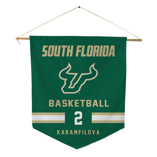 USF - NCAA Women's Basketball : Yana Karamfilova - Pennant - 18" x 21"-0