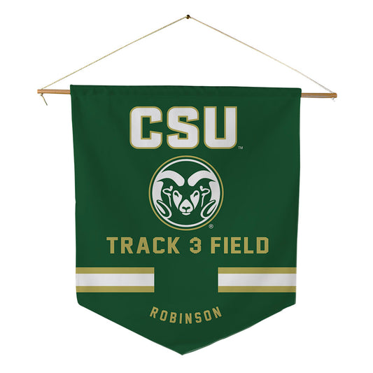 Colorado State - NCAA Men's Track & Field : PJ Robinson - Pennant - 18" x 21"-0