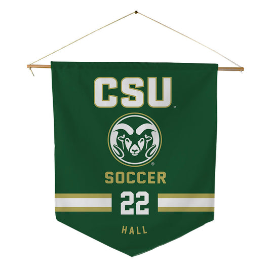 Colorado State - NCAA Women's Soccer : Rachel Hall - Pennant - 18" x 21"-0