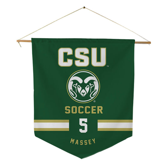 Colorado State - NCAA Women's Soccer : Mia Massey - Pennant - 18" x 21"-0