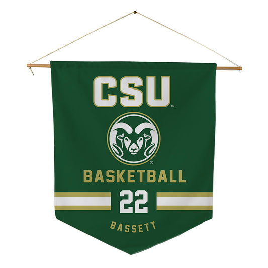 Colorado State - NCAA Men's Basketball : Nicholas Bassett - Pennant - 18" x 21"-0