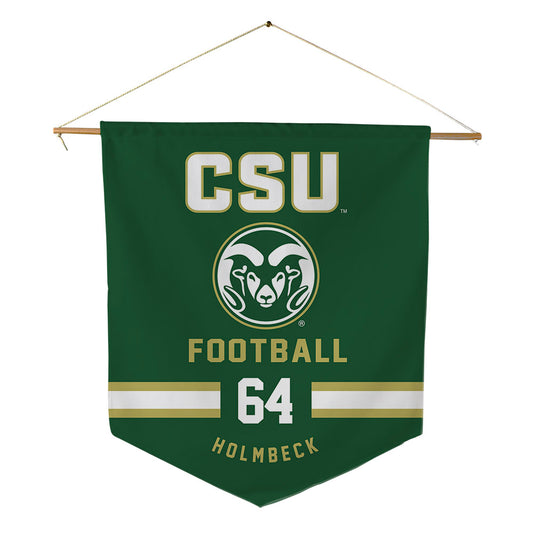 Colorado State - NCAA Football : Tristan Holmbeck - Pennant - 18" x 21"-0