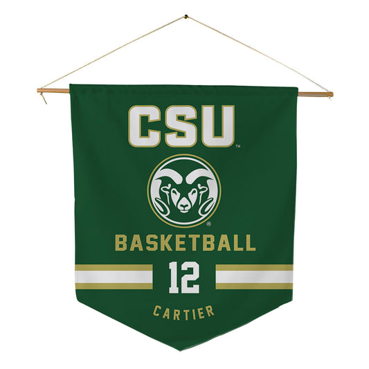 Colorado State - NCAA Men's Basketball : Patrick Cartier - Pennant - 18" x 21"-0