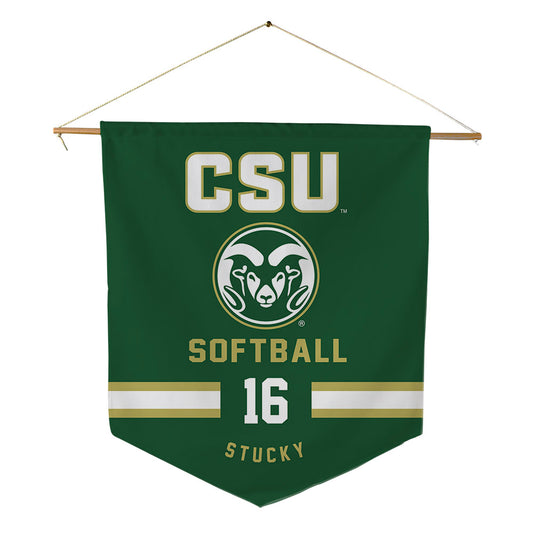 Colorado State - NCAA Softball : Lauren Stucky - Pennant - 18" x 21"-0