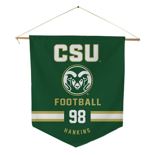 Colorado State - NCAA Football : Isaiah Hankins - Pennant - 18" x 21"-0