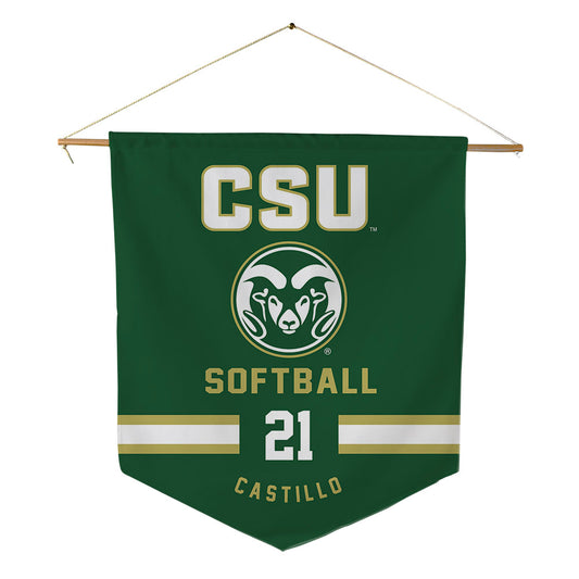 Colorado State - NCAA Softball : Clarissa Castillo - Pennant - 18" x 21"-0