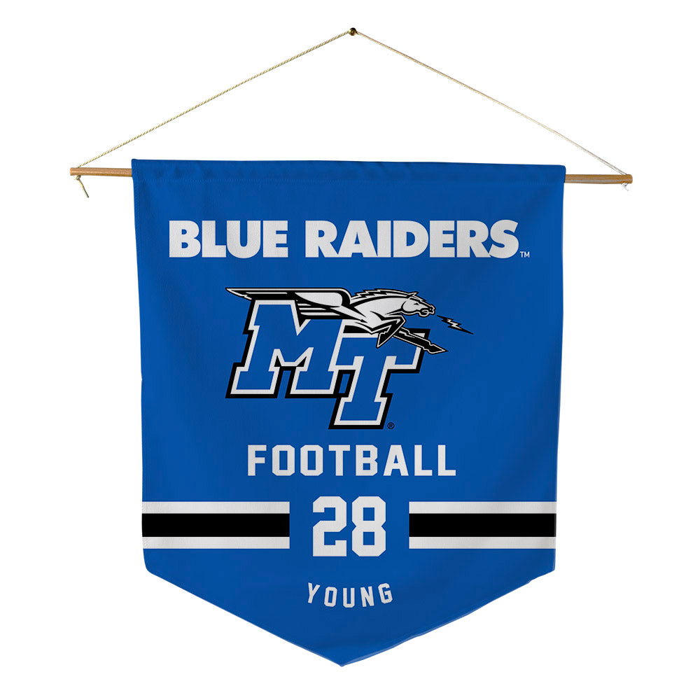 MTSU - NCAA Football : Alan Young - Pennant - 18" x 21"-0