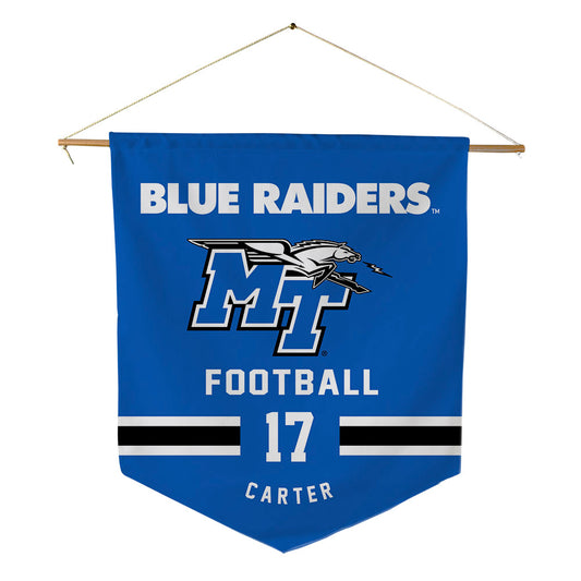 MTSU - NCAA Football : Gamarion Carter - Pennant - 18" x 21"-0