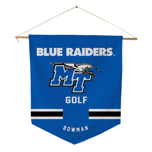 MTSU - NCAA Women's Golf : Jillian Bowman - Pennant - 18" x 21"-0