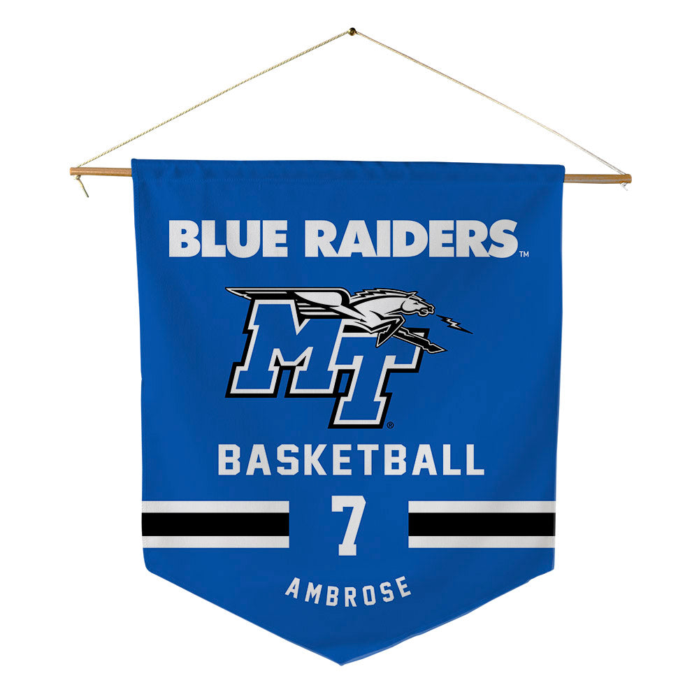 MTSU - NCAA Men's Basketball : Charvez Ambrose - Pennant - 18" x 21"-0