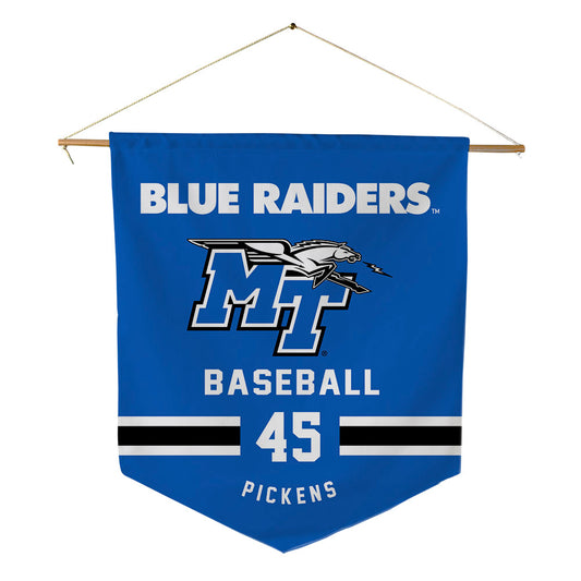 MTSU - NCAA Baseball : John Michael Pickens - Pennant - 18" x 21"-0