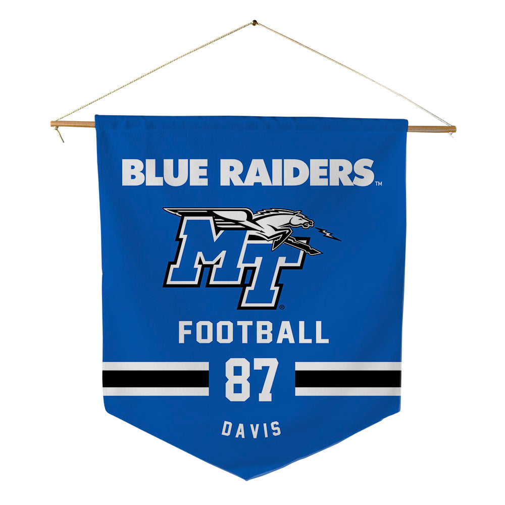 MTSU - NCAA Football : Chase Davis - Pennant - 18" x 21"-0