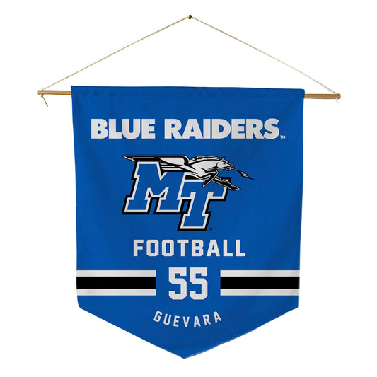 MTSU - NCAA Football : Mateo Guevara - Pennant - 18" x 21"-0