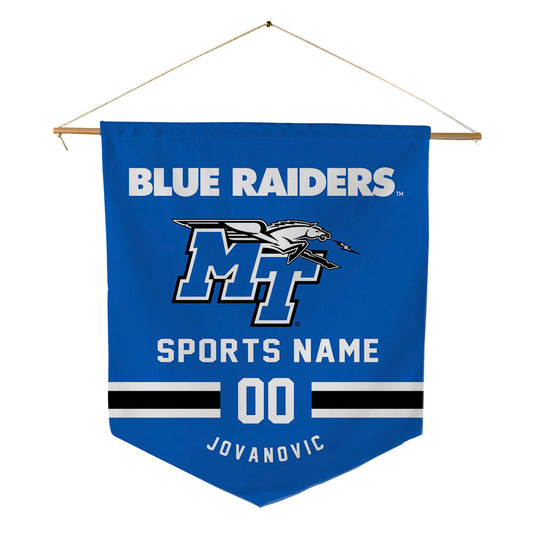 MTSU - NCAA Men's Basketball : Luka Jovanovic - Pennant - 18" x 21"-0