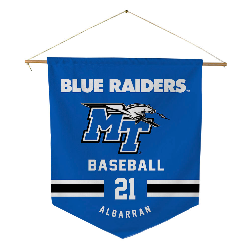MTSU - NCAA Baseball : Abel Albarran - Pennant - 18" x 21"-0