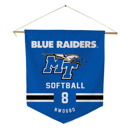 MTSU - NCAA Softball : Adaeze Nwogbo - Pennant - 18" x 21"-0