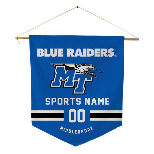 MTSU - NCAA Football : Jekail Middlebrook - Pennant - 18" x 21"-0