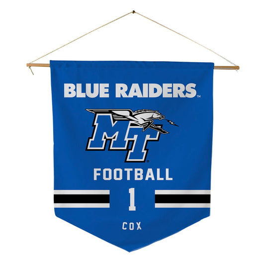 MTSU - NCAA Football : Nahzae Cox - Pennant - 18" x 21"-0