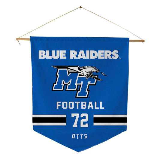 MTSU - NCAA Football : Jacob Otts - Pennant - 18" x 21"-0