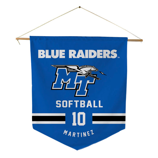 MTSU - NCAA Softball : Mary Martinez - Pennant - 18" x 21"-0