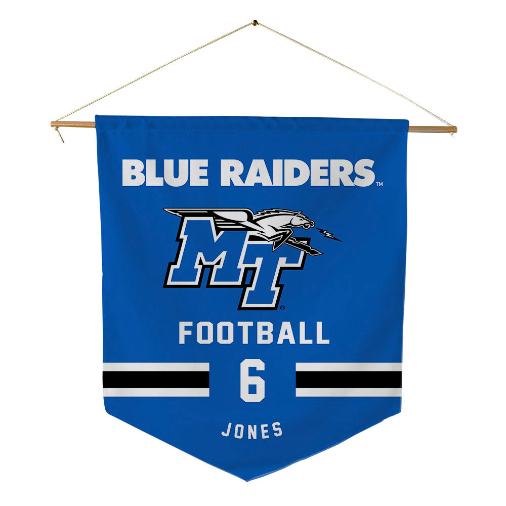 MTSU - NCAA Football : Antoine Jones - Pennant - 18" x 21"-0