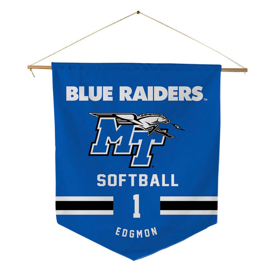 MTSU - NCAA Softball : Addy Edgmon - Pennant - 18" x 21"-0