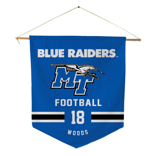 MTSU - NCAA Football : Kalen Woods - Pennant - 18" x 21"-0