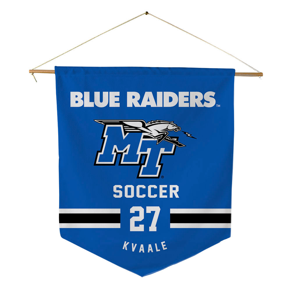 MTSU - NCAA Women's Soccer : Idun Kvaale - Pennant - 18" x 21"-0