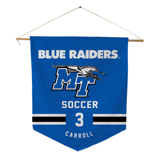 MTSU - NCAA Women's Soccer : Megan Carroll - Pennant - 18" x 21"-0