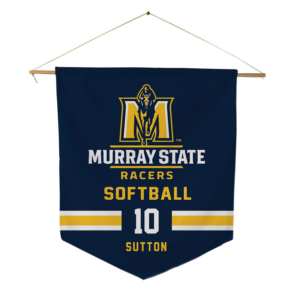 Murray State - NCAA Softball : Hannah Sutton - Pennant - 18" x 21"-0