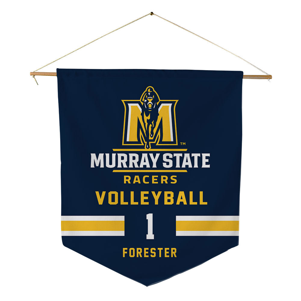 Murray State - NCAA Women's Volleyball : Halle Forester - Pennant - 18" x 21"-0