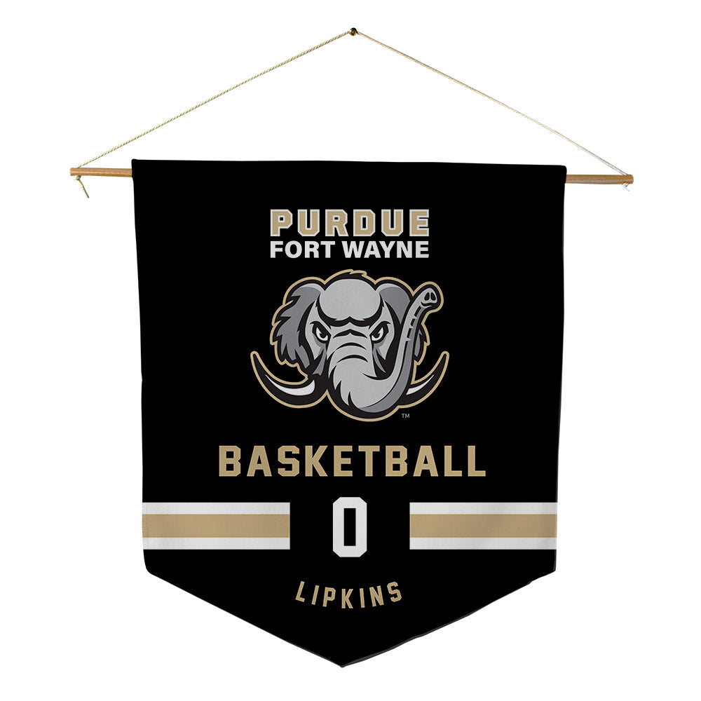 PFW - NCAA Men's Basketball : JaCorey Lipkins - Pennant - 18" x 21"-0