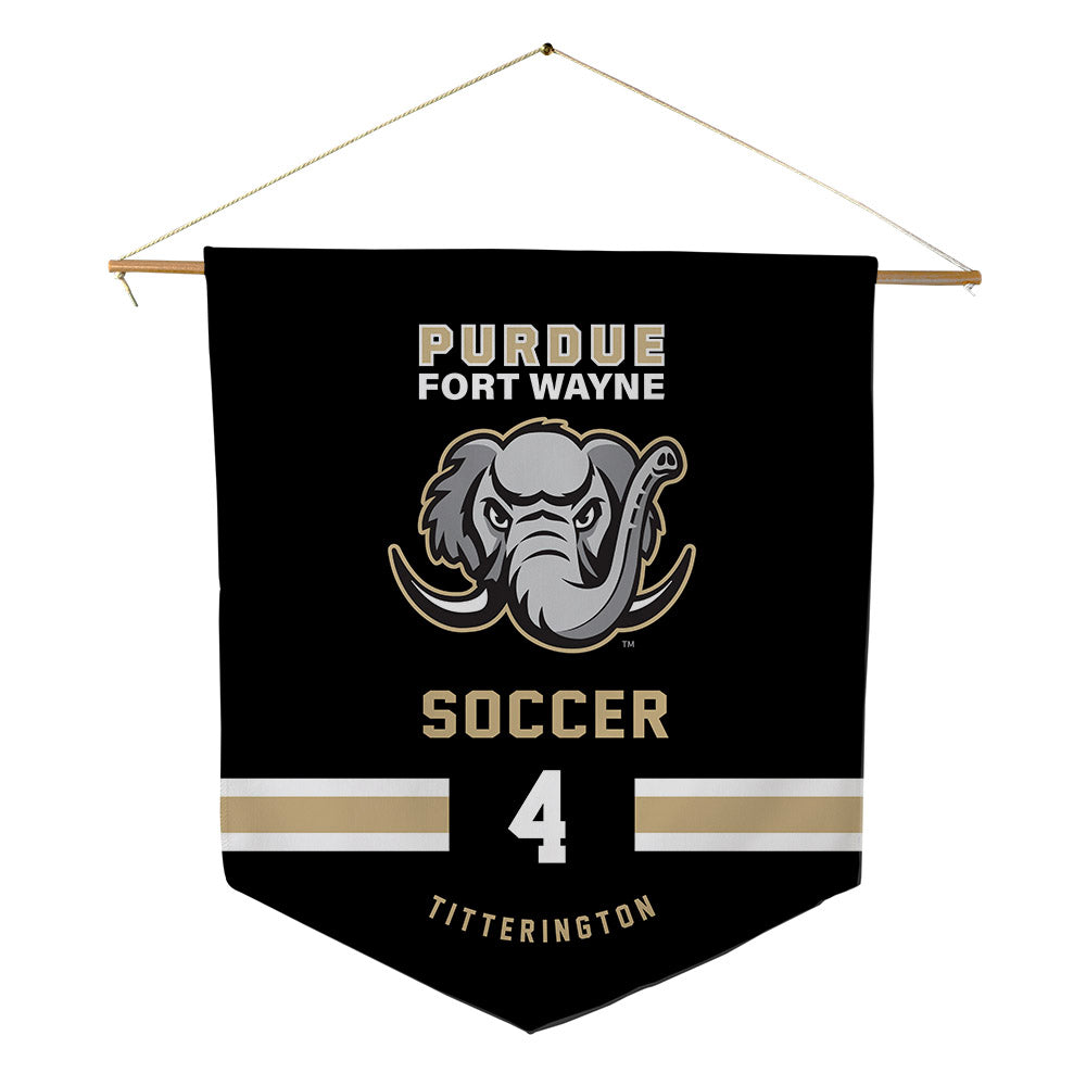 PFW - NCAA Men's Soccer : Max Titterington - Pennant - 18" x 21"-0