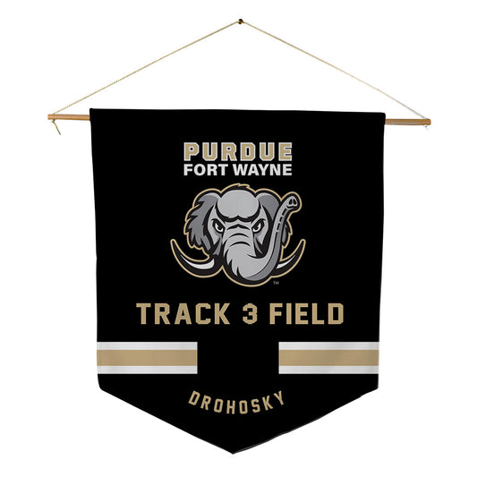 PFW - NCAA Men's Track & Field : Michael Drohosky - Pennant - 18" x 21"-0